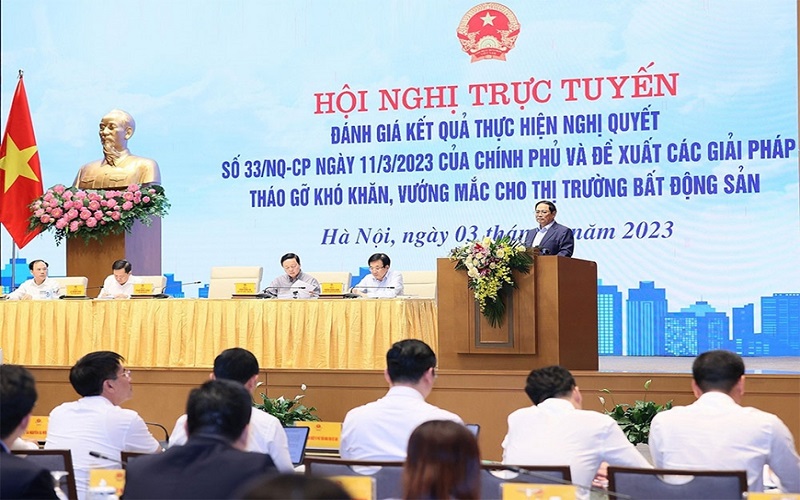 Thủ tướng Phạm Minh Chính chủ trì Hội nghị tháo gỡ khó khăn, vướng mắc cho thị trường bất động sản