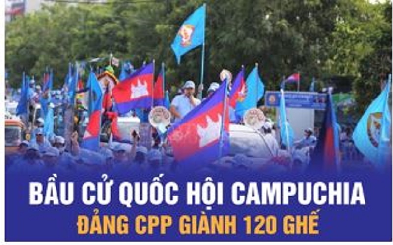 Kết quả chính thức bầu cử Quốc hội Campuchia: Đảng CPP giành chiến thắng áp đảo