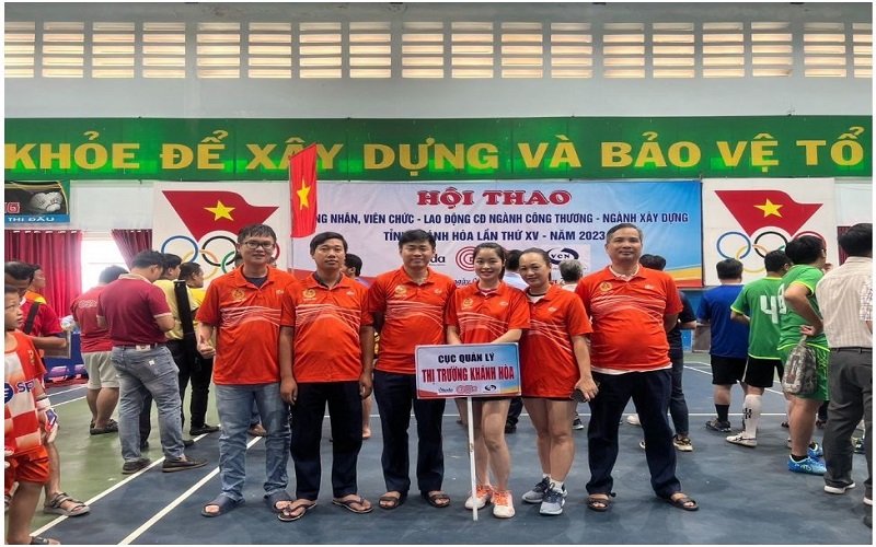 Công đoàn cơ sở Cục QLTT tỉnh Khánh Hòa tham gia Hội thao công nhân, viên chức – lao động lần thứ XV năm 2023