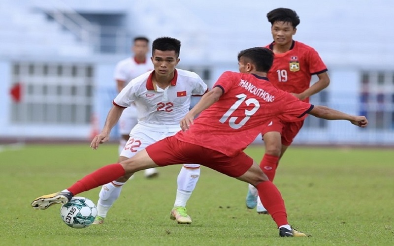 U23 Việt Nam giành chiến thắng trước U23 Lào tại giải U23 Đông Nam Á