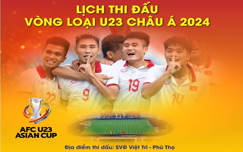 Lịch thi đấu U23 Việt Nam tại vòng loại U23 châu Á 2024