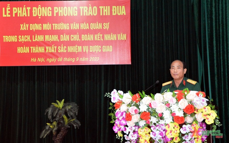 Trường Sĩ quan Đặc công phát động Phong trào thi đua “Xây dựng môi trường văn hóa quân sự”