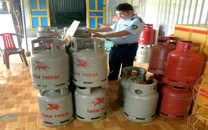 Kiên Giang: Xử phạt 02 hộ kinh doanh lưu trữ chai LPG và LPG chai khi không phải là cơ sở kinh doanh LPG