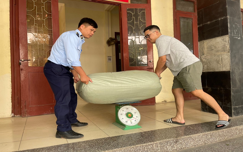 Cao Bằng: Thu giữ 115kg giun đất đã sấy khô