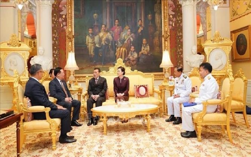 Chủ tịch Quốc hội Vương Đình Huệ hội kiến Nhà Vua Thái Lan Maha Vajiralongkorn