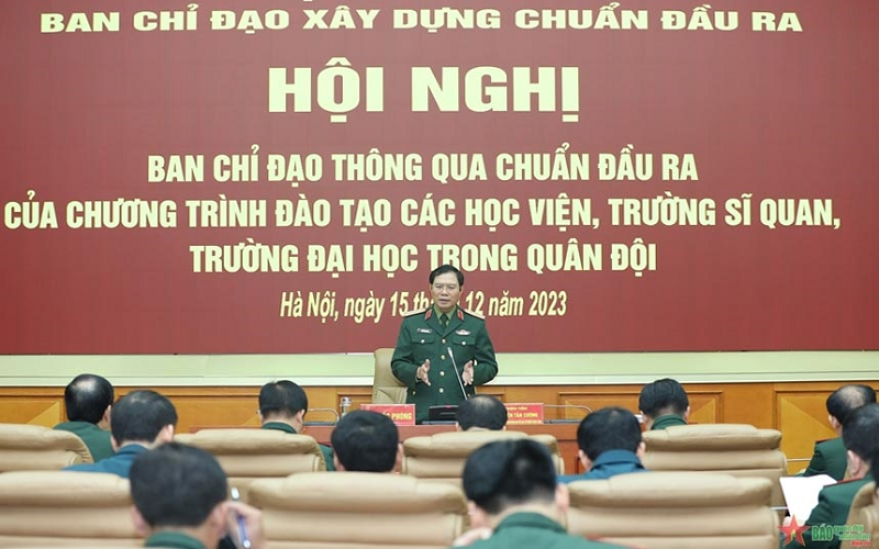 Bộ Quốc phòng thống nhất chuẩn đầu ra chương trình đào tạo trong các nhà trường Quân đội