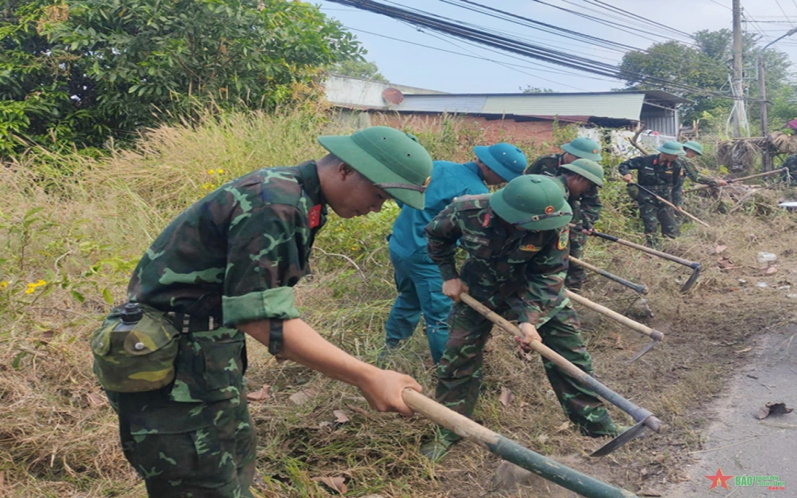 Sư đoàn 5 (Quân khu 7) ra quân làm công tác dân vận đợt 2-2023