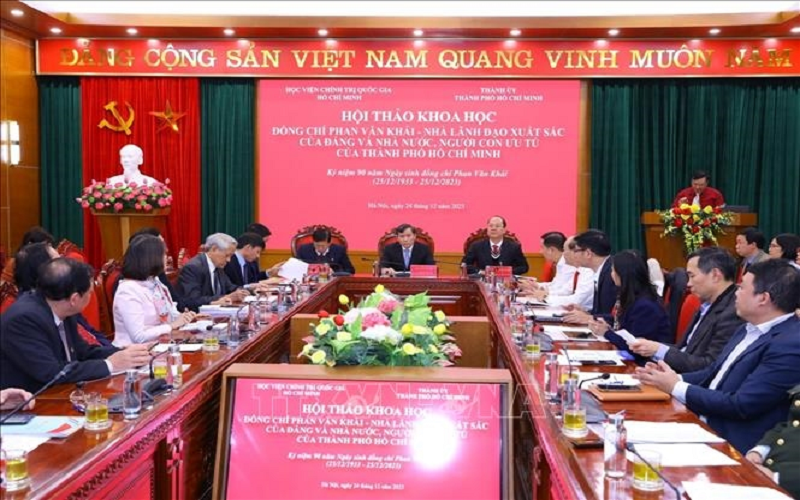 Hội thảo khoa học nhân kỷ niệm 90 năm Ngày sinh đồng chí Phan Văn Khải