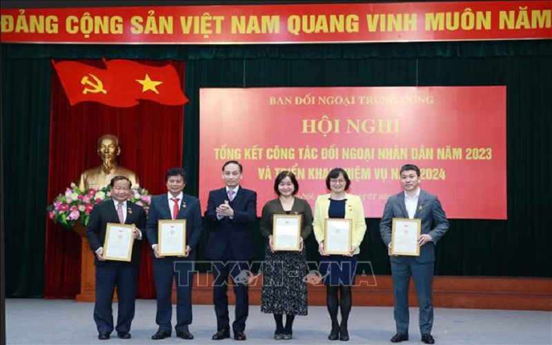 Hội nghị tổng kết công tác đối ngoại nhân dân năm 2023, triển khai nhiệm vụ năm 2024