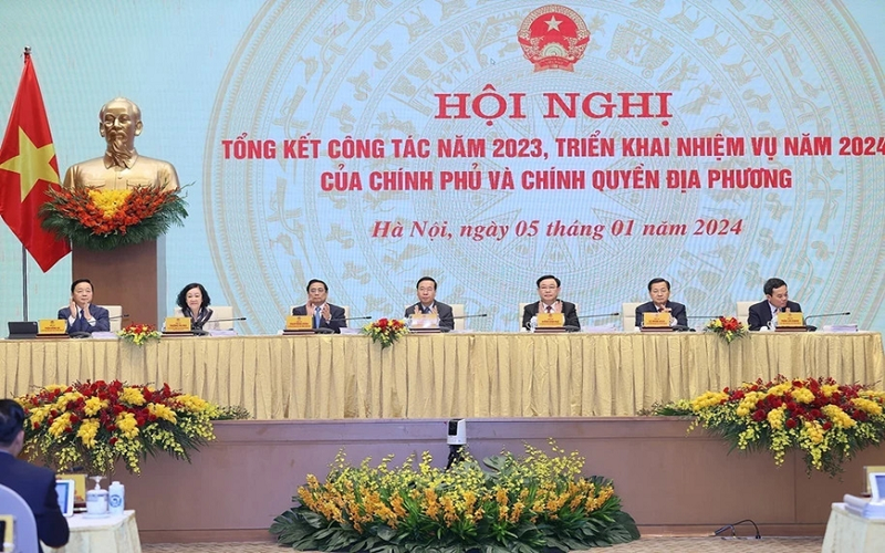 Khai mạc hội nghị Chính phủ và chính quyền địa phương tổng kết công tác năm 2023, triển khai nhiệm vụ năm 2024