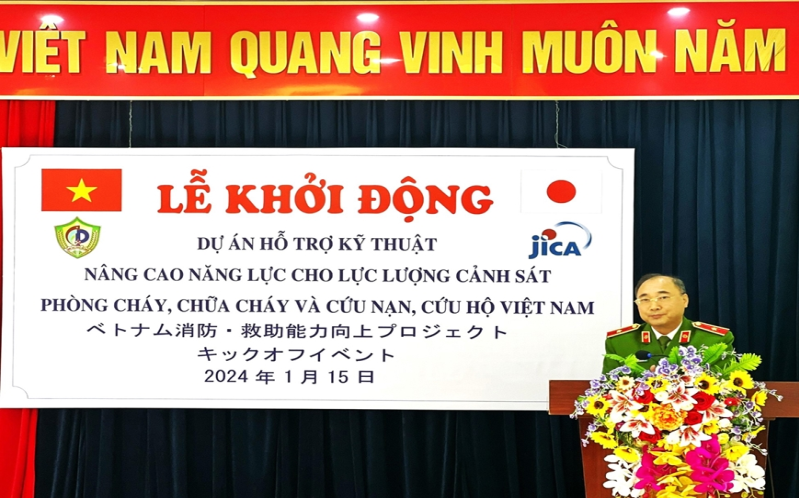 JICA hỗ trợ nâng cao năng lực cho lực lượng cảnh sát phòng cháy, chữa cháy và cứu nạn, cứu hộ Việt Nam