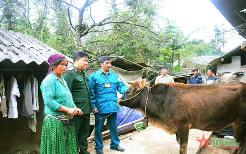 Huyện Mèo Vạc (Hà Giang): Trao bò giống tặng chiến sĩ hoàn thành nghĩa vụ quân sự