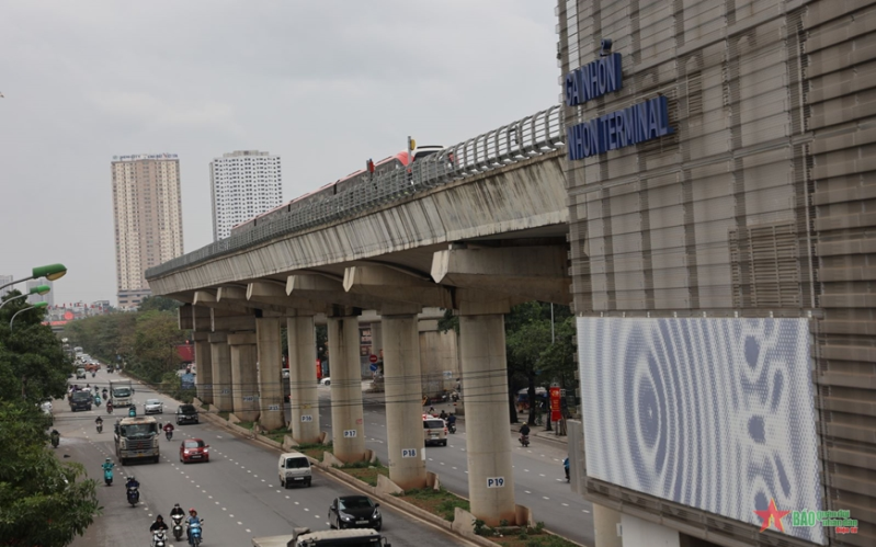 Tuyến Metro Nhổn - ga Hà Nội bắt đầu bước thử nghiệm cuối cùng