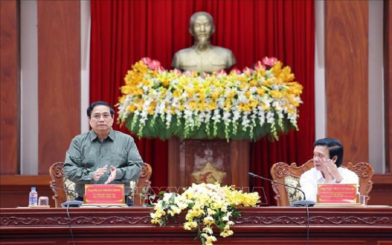 Thủ tướng Phạm Minh Chính: Tiền Giang phải phát triển hài hòa kinh tế, văn hóa, xã hội, môi trường, đảm bảo quốc phòng, an ninh