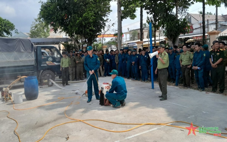 An Giang huấn luyện nghiệp vụ phòng cháy và chữa cháy rừng