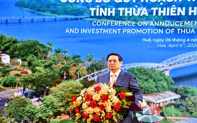 Thủ tướng Phạm Minh Chính: Thừa Thiên Huế cần tập trung thực hiện "1 trọng tâm, 2 tăng cường, 3 đẩy mạnh"