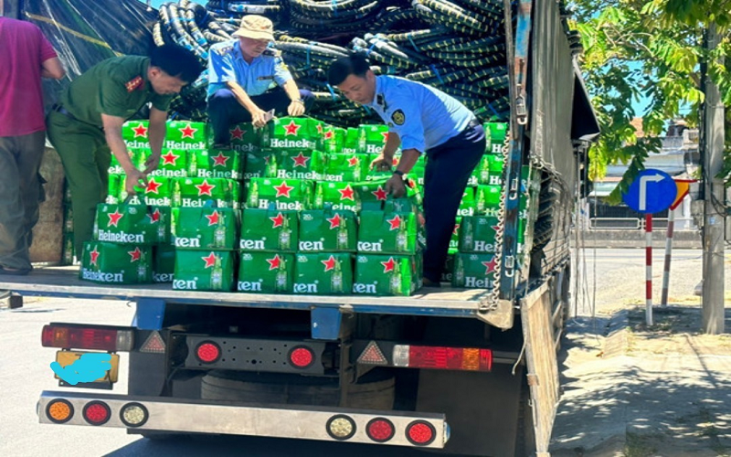 Phú Yên: Tạm giữ 3.300 chai bia hiệu Heineken không có hóa đơn chứng từ hợp pháp