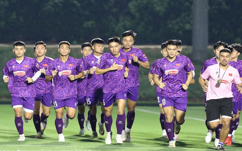 U23 Việt Nam hào hứng tập luyện, sẵn sàng đấu U23 Jordan