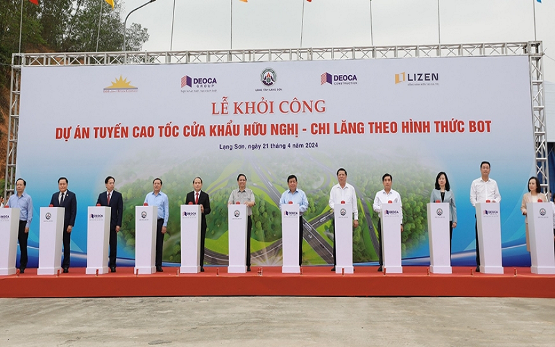 Thủ tướng Chính phủ Phạm Minh Chính phát lệnh khởi công cao tốc Cửa khẩu Hữu Nghị - Chi Lăng