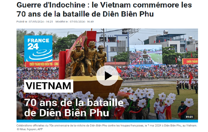 Truyền thông Pháp: Điện Biên Phủ là biểu tượng của sự giải phóng ách áp bức của chế độ thực dân