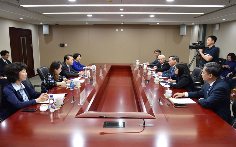 Đoàn đại biểu cấp cao Thành phố Hà Nội hội kiến lãnh đạo Thành ủy Bắc Kinh