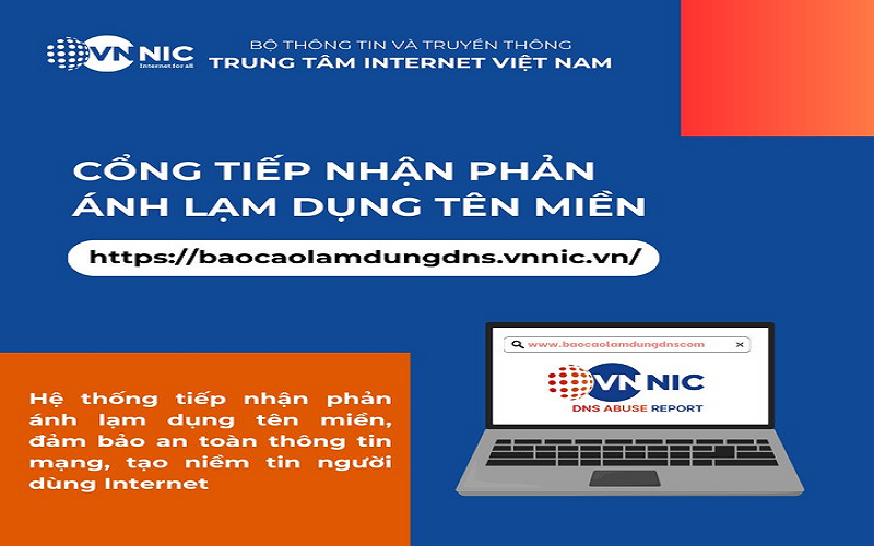 Ra mắt Cổng tiếp nhận phản ánh lạm dụng tên miền