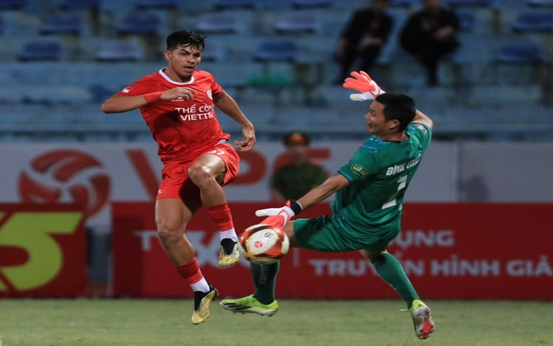 Vòng 22 V-League 2023 - 2024: Thể Công - Viettel thắng trận thứ 4 liên tiếp