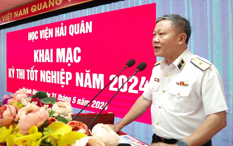 Học viện Hải quân tổ chức kỳ thi tốt nghiệp năm 2024