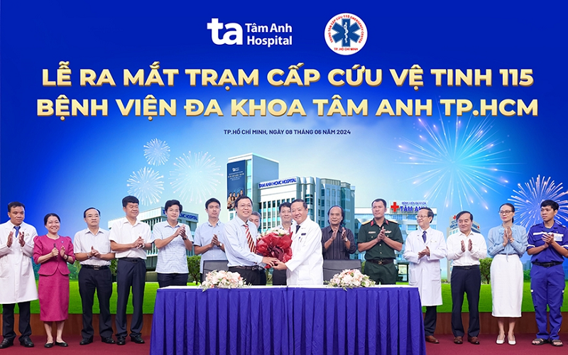 Bệnh viện Đa khoa Tâm Anh TP Hồ Chí Minh ra mắt Trạm cấp cứu vệ tinh 115