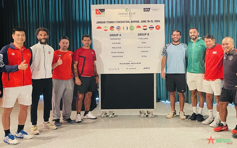 Đội tuyển Davis Cup Việt Nam nằm ở bảng A cùng các đội Indonesia, Malaysia, Saudi Arabia và Singapore