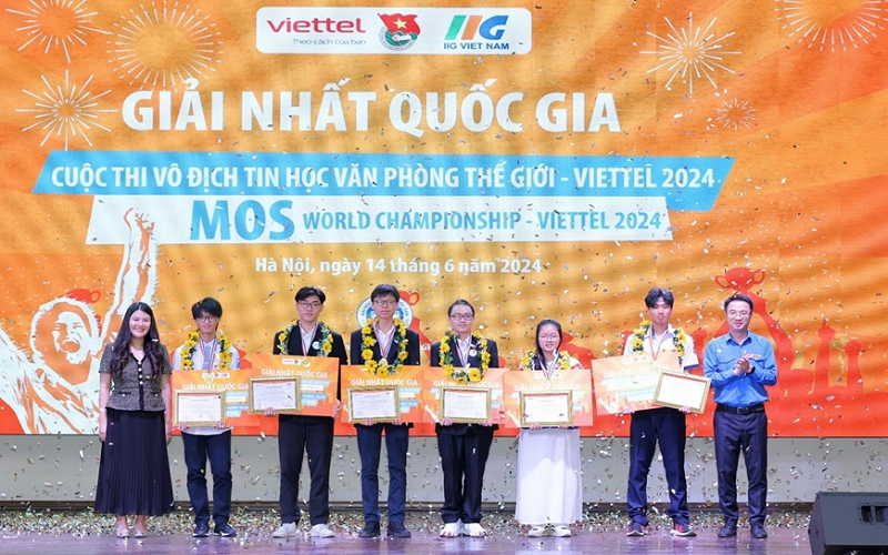 Vinh danh sáu nhà vô địch quốc gia Cuộc thi Vô địch tin học văn phòng thế giới năm 2024