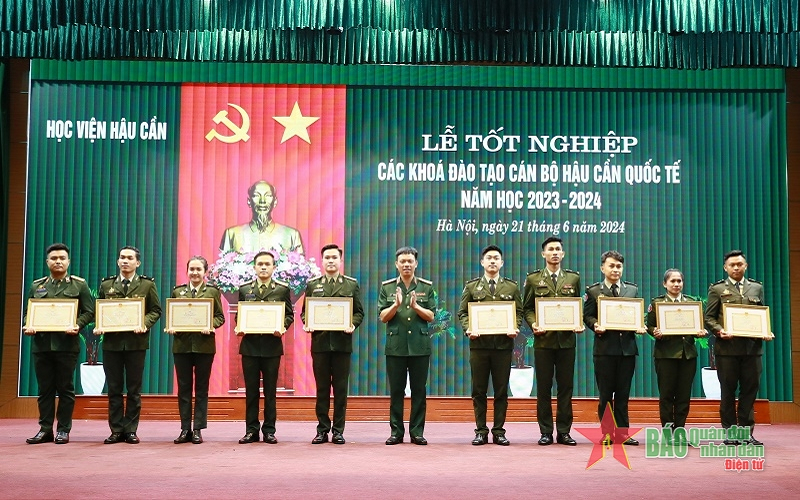 Học viện Hậu cần tổ chức lễ tốt nghiệp các khóa đào tạo cán bộ hậu cần quốc tế