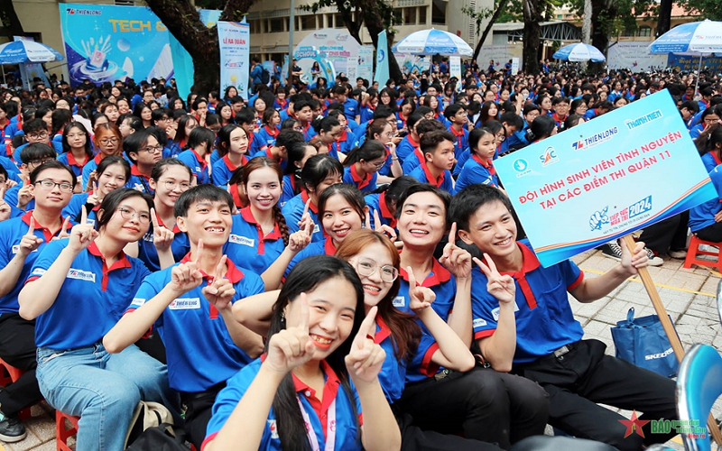 TP Hồ Chí Minh: Hơn 37.000 lượt sinh viên tham gia tiếp sức mùa thi