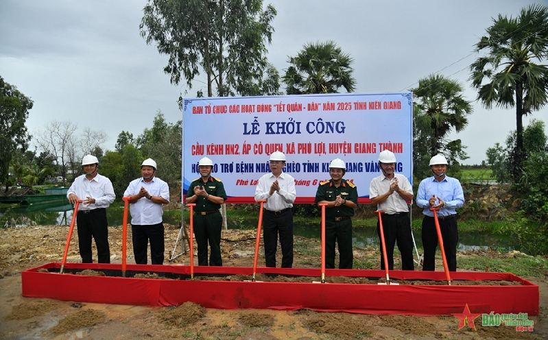 Kiên Giang: Xuất quân thực hiện các hoạt động Tết quân dân năm 2025