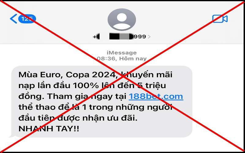 Mùa EURO: Cảnh giác với tin nhắn rác mời chào cá độ bóng đá, rút tiền thẻ tín dụng lãi suất thấp