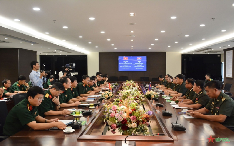 Trung tâm Phát thanh-Truyền hình Quân đội hội đàm với Cục Thông tin, Tổng cục Dịch vụ Quốc phòng Campuchia