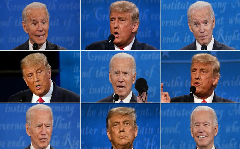 Bầu cử Mỹ: Cuộc tranh luận căng thẳng giữa 2 ứng cử viên Joe Biden và Donald Trump