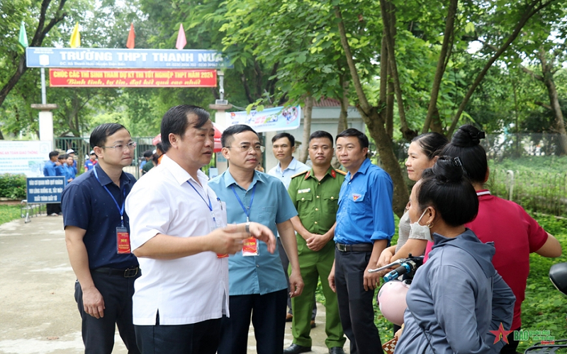 Điện Biên: Hơn 7.200 thí sinh hoàn thành ngày thi đầu tiên thi tốt nghiệp THPT 2024