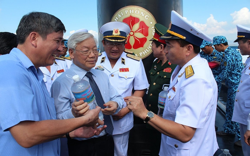 Tổng Bí thư Nguyễn Phú Trọng dành sự quan tâm, tình cảm đặc biệt đối với Bộ đội Hải quân