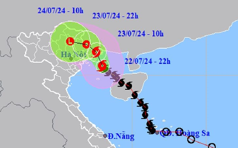 Bão số 2 đang gây mưa, gió giật mạnh ở Quảng Ninh