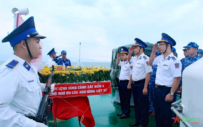 Bộ tư lệnh Vùng Cảnh sát biển 4: Phát huy đạo lý “uống nước nhớ nguồn”