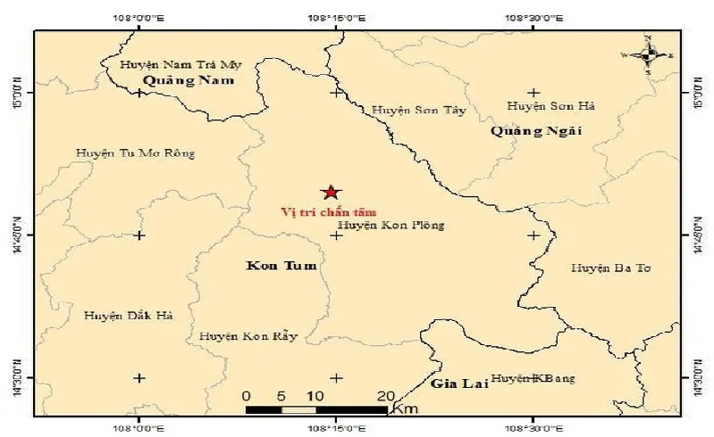 Sẵn sàng ứng phó với động đất tại huyện Kon Plông