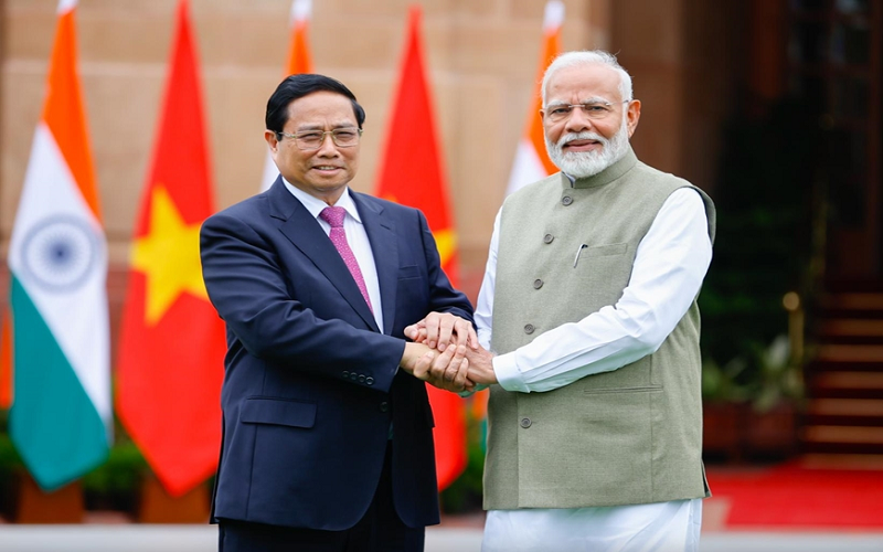 Thủ tướng Phạm Minh Chính hội đàm với Thủ tướng Ấn Độ Narendra Modi