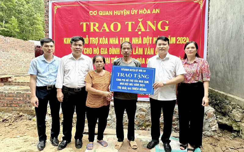 Hòa An nỗ lực xóa nhà tạm, dột nát