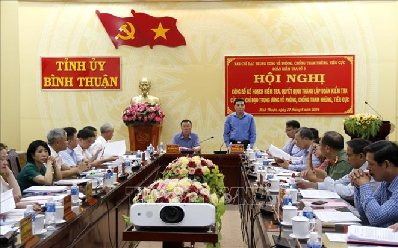 Công bố Kế hoạch kiểm tra phòng, chống tham nhũng, tiêu cực tại tỉnh Bình Thuận