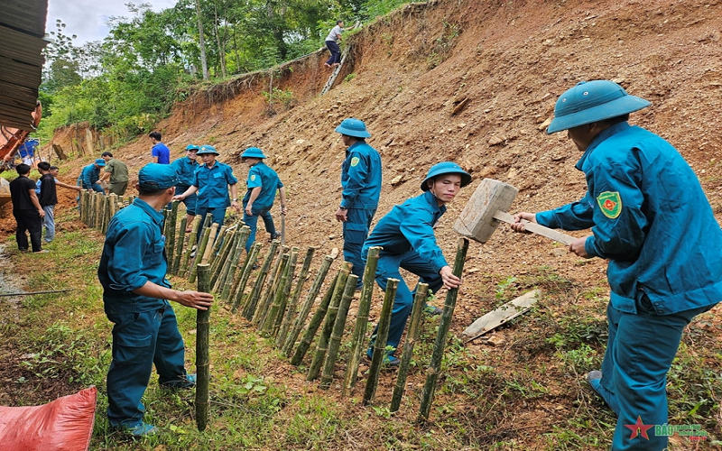 Nghệ An: Diễn tập phòng chống thiên tai ở huyện miền núi Kỳ Sơn