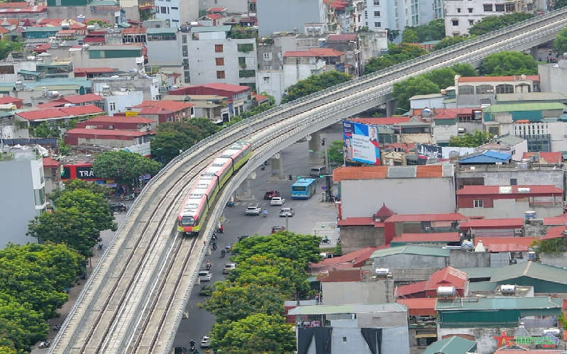 ​Tuyến Nhổn - Cầu Giấy lập kỷ lục mới về đường sắt trên cao ở Việt Nam