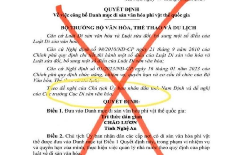 Bộ Văn hóa, Thể thao và Du lịch đề nghị xử lý đối tượng thông tin xuyên tạc về di sản