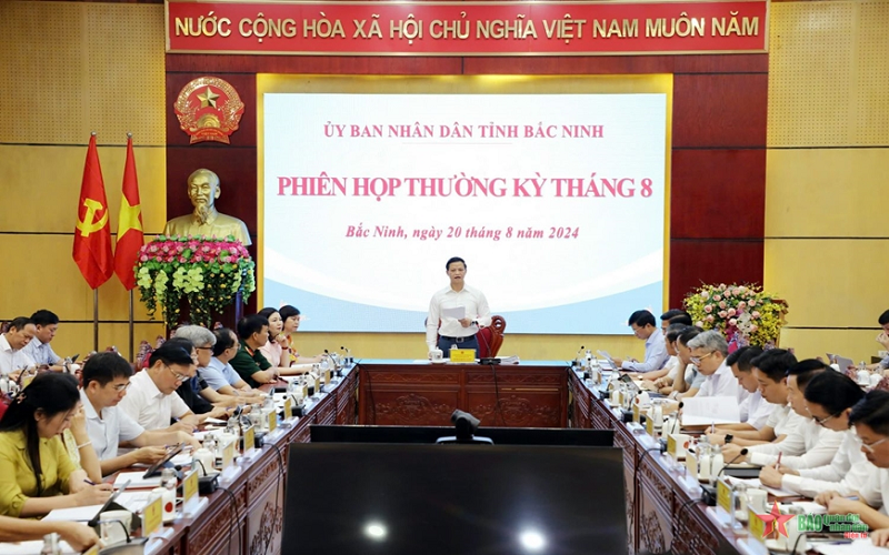 UBND tỉnh Bắc Ninh tổ chức phiên họp thường kỳ tháng 8-2024