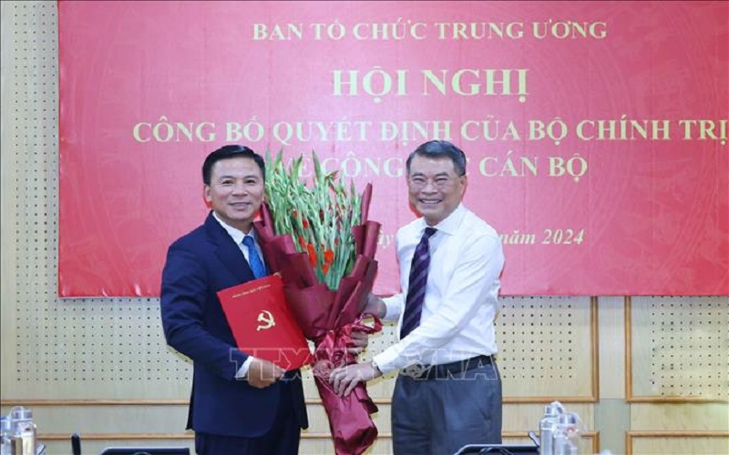 Bí thư Tỉnh ủy Thanh Hóa Đỗ Trọng Hưng giữ chức Phó trưởng ban Tổ chức Trung ương